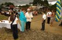 A ceremonious cutting of the ribbon was done by Betty Fullmer, wife of the Escazu Rotarian for whom the facility has been named, and Linda Neilson, wife of Peninsula Rotarian Cap Neilson.